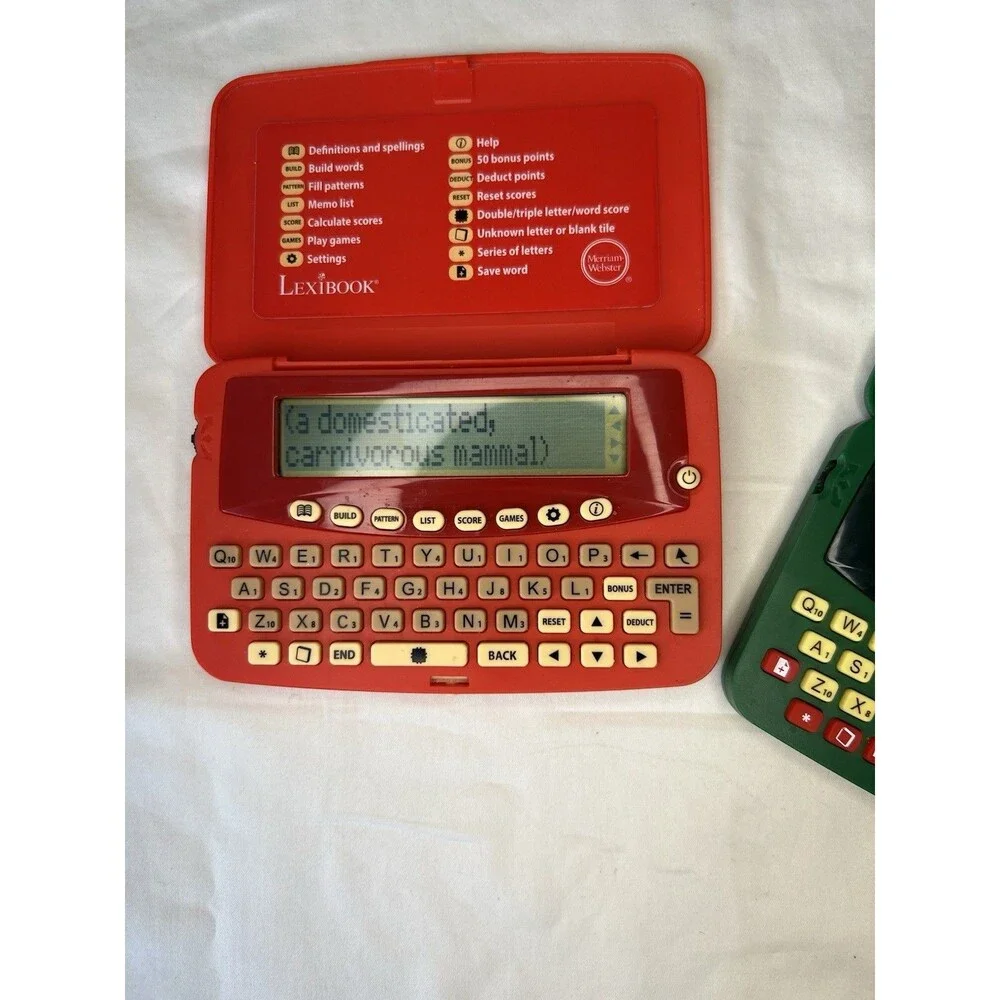 Electronic Lexibook Scrabble Dictionary Handheld 2x, Working, Read Below